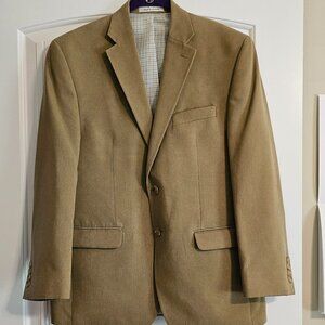 Men's Lauren Ralph Lauren Khaki Tan‎ Blazer Jacket Size 40S